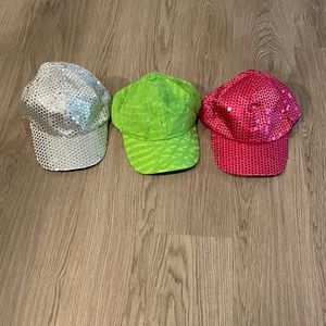 Lot Of 3 Sequins Hats